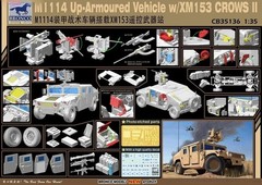 BRONCO CB35136 1/35 M1114 Up-Armoured Vehicle w/XM153 CROWS II Model kit