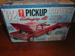complete rare amt unibody 1962 ford truck kit # k-132-200 missing custom decals