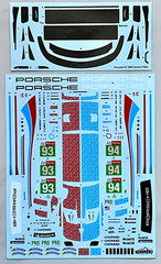 S.K. Decals SK24188 Porsche 911 RSR Le Mans 24 Hr 2019 Porsche GT Team #93 & 94