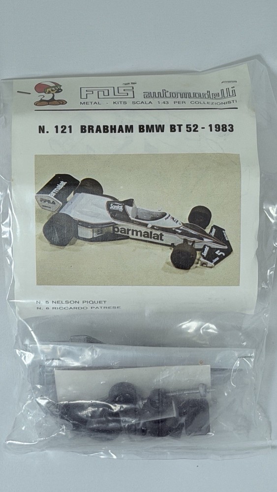 1983 FDS #121 Brabham BMW BT52 1:43 Metal Kit Factory Stapled Sealed NOS
