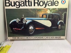 1/16 ENTEX #8451 TYPE 41 BUGATTI ROYAL COUPE DE VILLE UNBUILT MODEL KIT