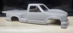 1/24 scale resin 3d printed Chevy OBS step side truck drag body model slot car