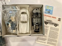 Testors Mercedes-Benz 300SL Metal Body Model Kit Unassembled Silver MPN 153
