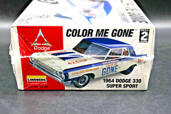 1:25 Lindberg Color Me Gone 1964 Dodge 330 SS Model Kit 72156 – New & Sealed
