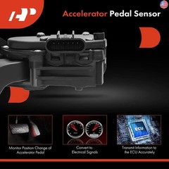A-Premium Accelerator Pedal with Position Sensor Assembly Compatible with