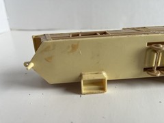 BACHMANN – HO Scale – TRAVEL TRAILER – Camper Caravan- Tan/Yellow – Vintage!