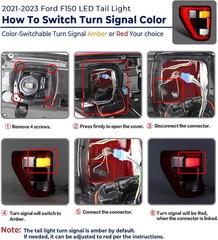 LED Tail Light Compatible with 2021 2022 2023 Ford F150 King Ranch Lariat Limite