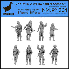 NUMODEL NMJPN004 | 1/72 Resin WWII IJA Japanese Scene Kit “The Watchful Advance”