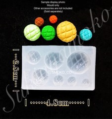 1:12 Scale DIY 3D Dollhouse Miniature Resin/Polymer Clays Mould -Pineapple Bread