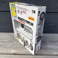 VTG BBurago Bugatti Type 59 /1934 Grand Prix Diecast Model Kit Unbuilt 1/18