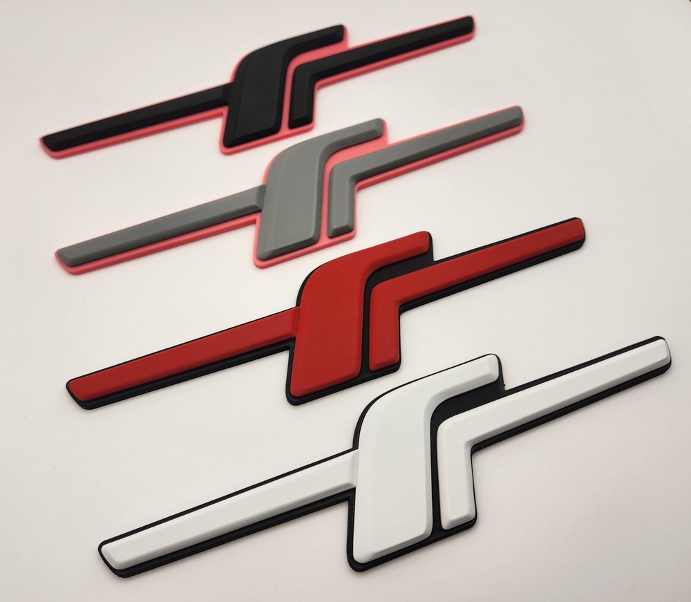 Plastic JDM F Badge Emblem For Subaru Forester