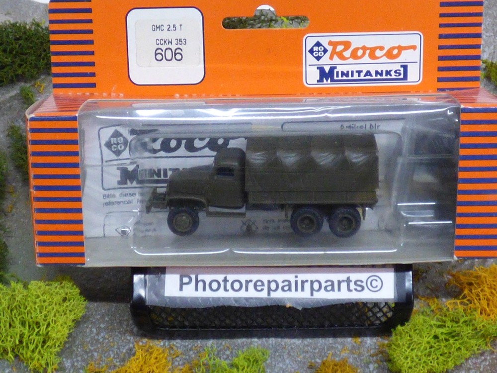 Roco Minitanks WWII US GMC 353 2.5 T 6×6 Troop Cargo Truck Lot #7222©