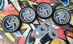 Resin 1/24 Scale 26-Inch Artis Southside Model Car Wheels And Tires, 1/25, Donk