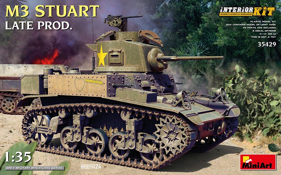 MiniArt 1/35 M3 Stuart Late Production with Full Interior Detail