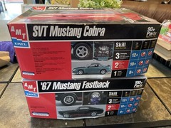 AMT ETRL 1:25 ’67 MUSTANG FASTBACK MODEL KIT Lot & Started SVT Mustang Cobra