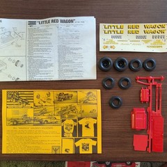 Lindberg Little Red Wagon Dodge 1:25 Model Kit Chrome Parts Vinyl Tires 72158