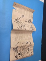 Vtg AMT 1929 Ford Model A Trophy Series 3-in-1 Instruction Sheet Only Original