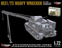 MIRAGE 720004 1:72 M31/T2 HEAVY WRECKER, WW2 US Tank ARV with Garwood Crane