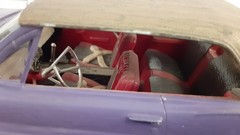 Vintage AMT 1962 Pontaic Bonneville Model Car, Hand Painted with Brush