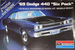 Monogram Vintage 69 Dodge 440 Six Pack ( Radiator ) Scale 1:24 Box Not Included