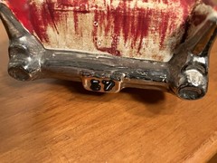 1957 Chevrolet Convertible Ceramic Model Red Craft Art