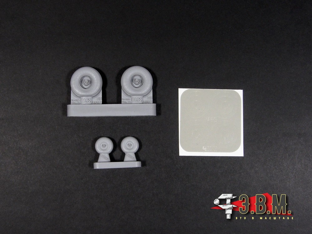 1:48 Resin Wheels Landing Gear for Ka 52M Alligator