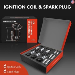 A-Premium Set of 6 Ignition Coil Pack and Iridium Spark Plugs Compatible with