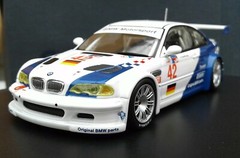1/43 MINICHAMPS BMW M3 GTR, 2001, Driv. J. MULLER/J.J. LEHTO mint,++ !