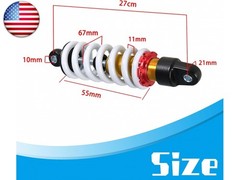 Silscvtt 10.5 Inch 270MM Rear Shock Damper Suspension Replacement for 110cc