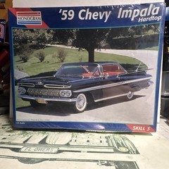 Monogram model kit 1959 Chevy impala hard top made in 1996 30 year old sealed