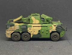 China PLA 1:72 HQ-17A Air Defense Missile System Tricolor Camouflage Resin Model