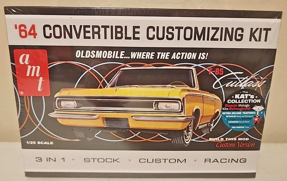 AMT ’64 F-85 Cutlass Olds Convertible Kit # AMT1200/12 Sealed Kat’s Collection