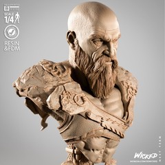 God of War Kratos Bust model kit unassembled unpainted see Description