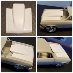 LEX’S SCALE MODELING Resin Bubble Hood for ’72* & 69 Nova NEW AMT*/Revell 1/25