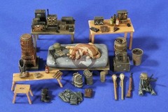 Verlinden 1/35 German Bunker Shelter Command Post Interior Accessories WWII 2670