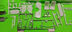 66 1966 Chevy Malibu SS 1/24 Body Hood Glass Bumper Interior Tub Frame Rear End