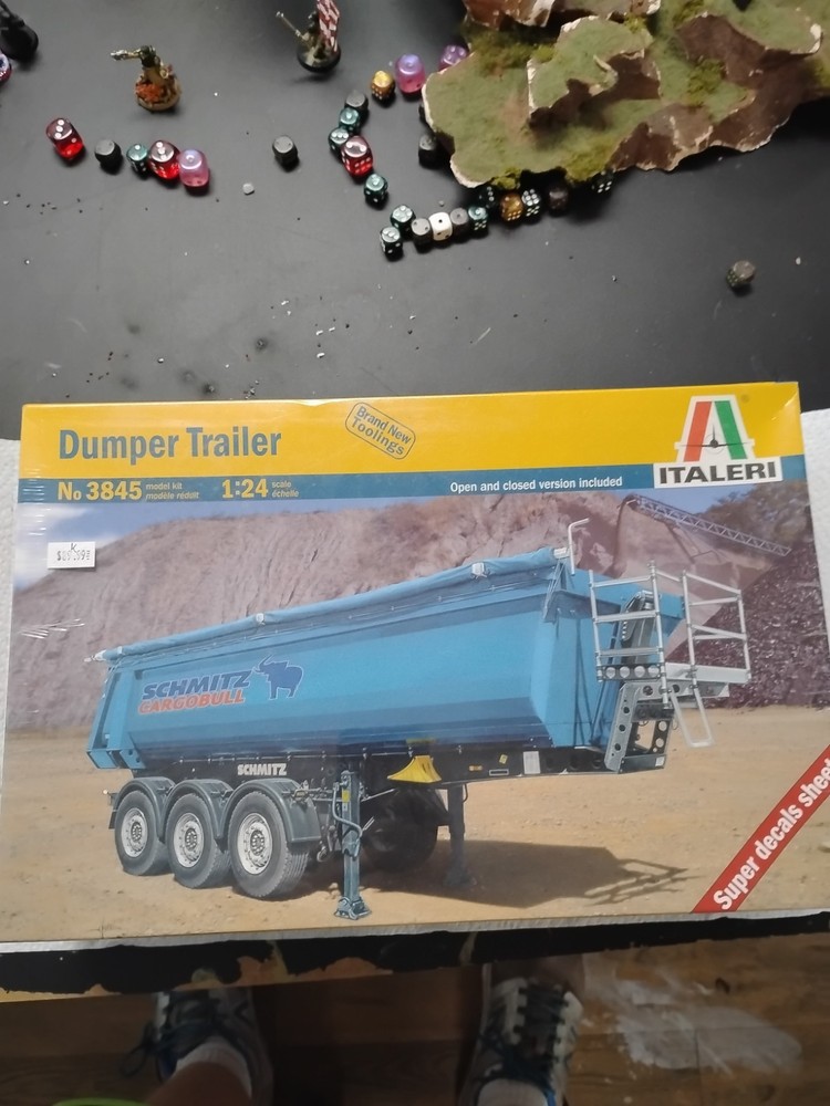 Italeri Dumper Trailer 1/24 #3845 Trucks & Trailers Plastic Model Kit NEW SEALED