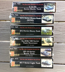 6 X PEGASUS 1/72 WW II RUSSIAN / SOVIET TANKS 2 PER BOX PLASTIC MODEL KITS F/S