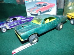 Vintage Lot 6 Built 1:24 Scale Model Car Kits Junkyard Lot Dodge Mopar GTX Charg