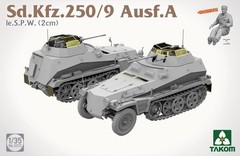 TAKOM 2213 1/35 Scale Sd.Kfz.250/9 Ausf.A Ie.S.P.W. (2cm) Assembly Model kit