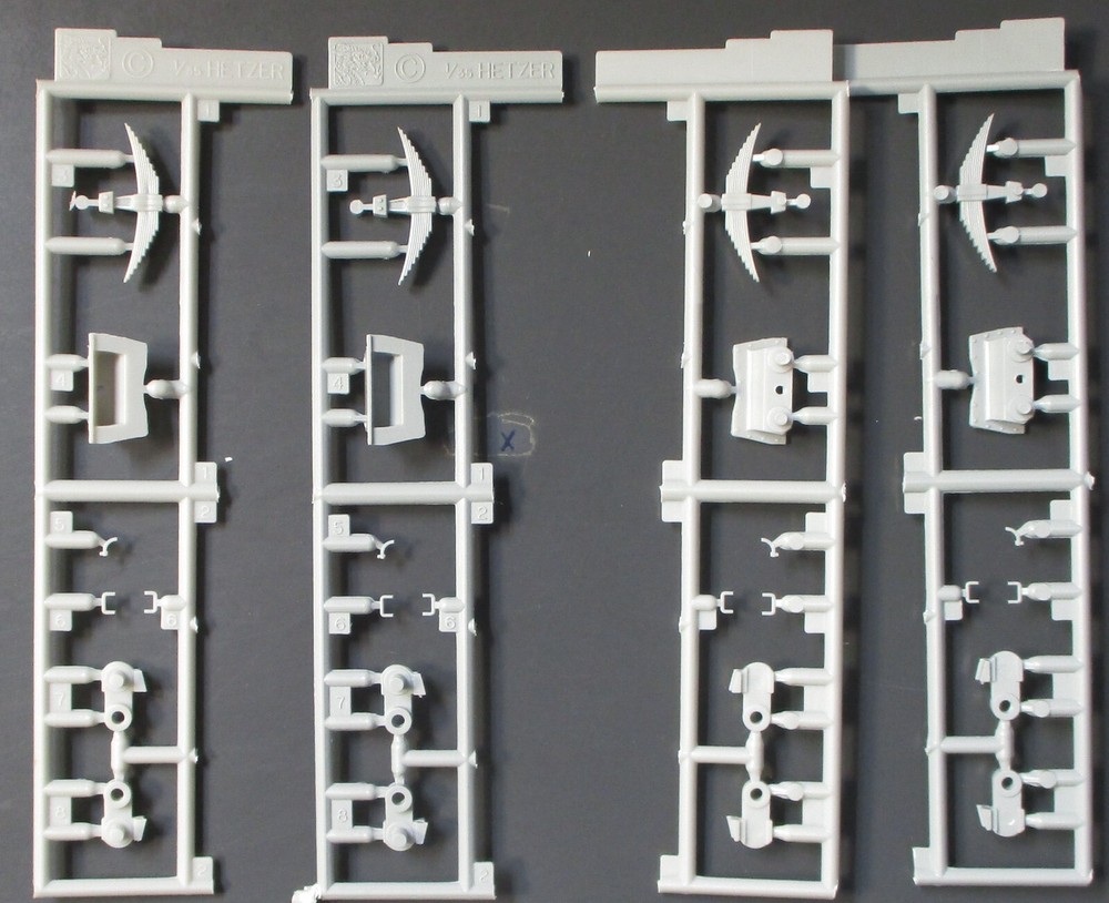 Dragon 1/35th Scale Hetzer Early Version – Suspension Parts from Kit No. 6030