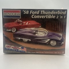 Model Kit Car Monogram 58’ Ford Thunderbird Convertible 2 ‘n 1 85-2385