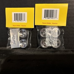 PEGASUS MODEL ACCESS. 1277 19” HELLA’S CHROME RIMS &TIRES-2 SETS NIB-1/25 SCALE