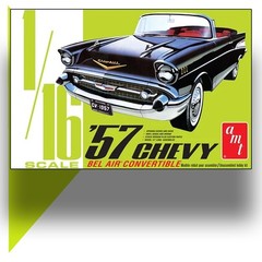 AMT 1159 1/16 ’57 CHEVY BEL AIR CONVERTIBLE RETRO DELUXE SCALE MODEL KIT