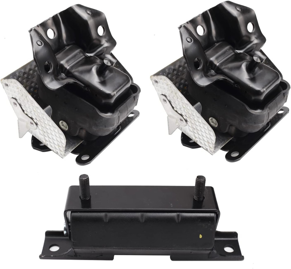 Set of 3, Front Motor Mount and Trans Mount Compatible with 2007-2013 Silverado