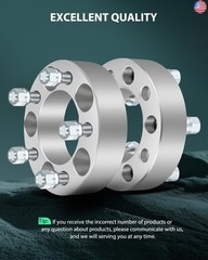 SCITOO 4Pcs 5×4.5 Wheel Spacers 1.5 inch Thread Pitch 12×1.5 Hub Bore 82.5mm 5