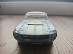1967 Ford Mustang Shelby GT500 Diecast 1:24 Steel Blue Metalic White Stripes