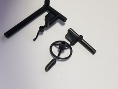 67 Chevy Impala STEERING WHEEL / COLUMN from AMT 1:25 Model Supernatural 1967