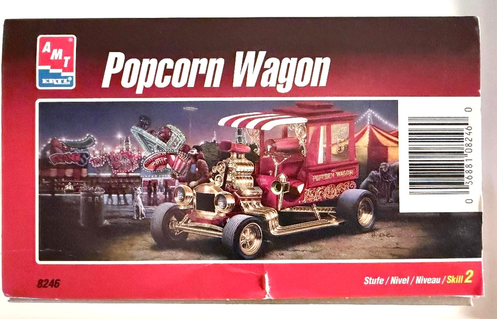 AMT ERTL Popcorn Wagon, Model #8246, 1/25 Model Car, OBN
