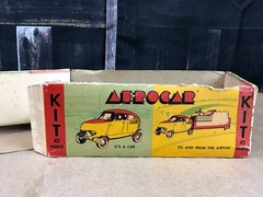 1961 Aerocar Gladen Model kit THE FLYING AUTOMOBILE Plane No. K-66-1-98 ~ AS-IS